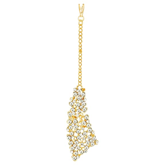 LukGud Gold-plated Brass and Cubic Zirconia Necklace Earrings Set for Women & Girls