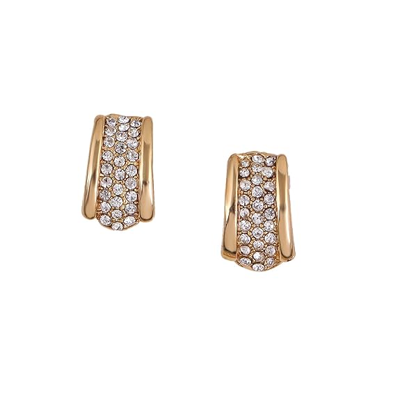 LukGud Gold Plated Austrian Crystals Necklace Set for Women