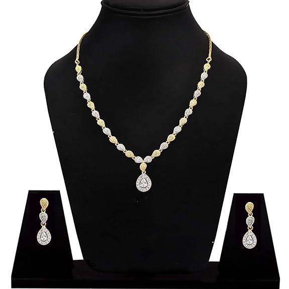 LukGud American Diamond Jewellery for Women and Girl
