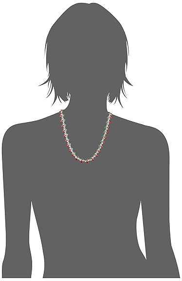 LukGud Gold Plated Austrian Crystals Necklace Set for Women