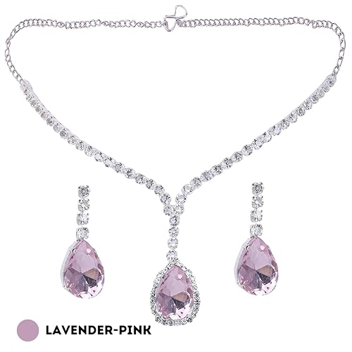 LukGud Necklace Set for Women with Earrings | Fancy Jewelry Set for Women