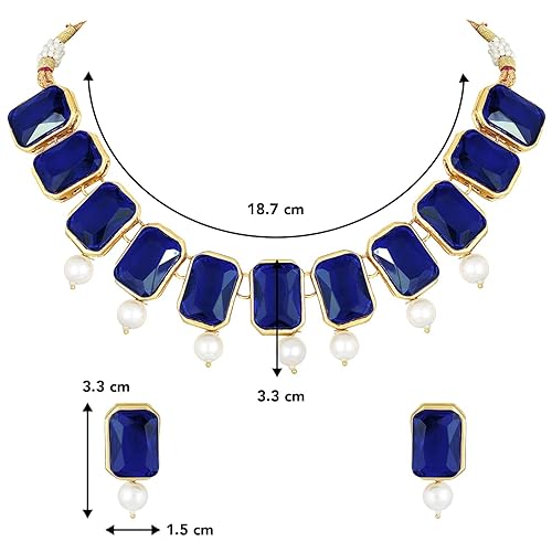 LukGud Crystal Necklace & Jewelry Set Gift for Women