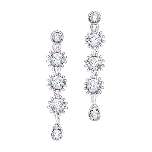 LukGud Diamond Necklace Set with Earrings for Women and Girls