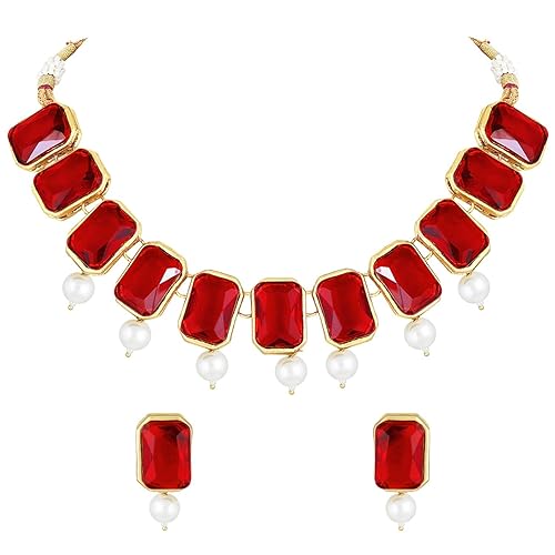 LukGud Crystal Necklace & Jewelry Set Gift for Women