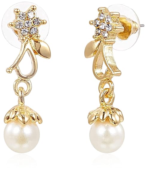 LukGud Gold Plated Austrian Crystals Necklace Set for Women