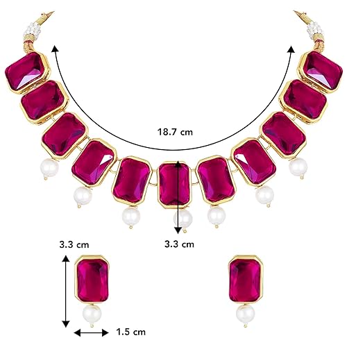 LukGud Crystal Necklace & Jewelry Set Gift for Women