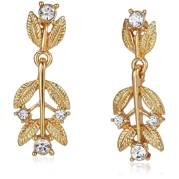 LukGud Gold Plated Austrian Crystals Necklace Set for Women