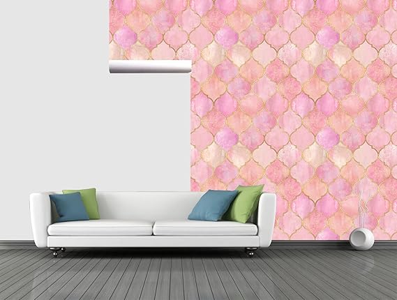 (45cm x 125cm, 10 Rolls (60 sq. ft) Wall Stickers DIY Wallpaper 3D Self Adhesive, Living Room, Bedroom, Sofa Background, Ceiling, Gypsum Board, Office
