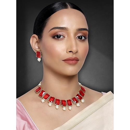 LukGud Crystal Necklace & Jewelry Set Gift for Women