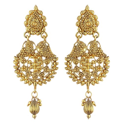 LukGud Gold Plated Dangle & Drop Earrings For Girls & Women-One Size