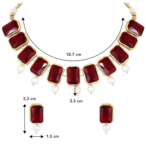 LukGud Crystal Necklace & Jewelry Set Gift for Women
