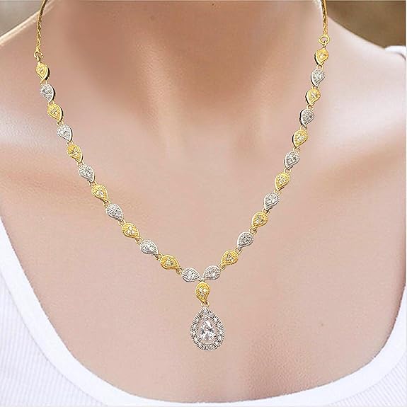 LukGud American Diamond Jewellery for Women and Girl