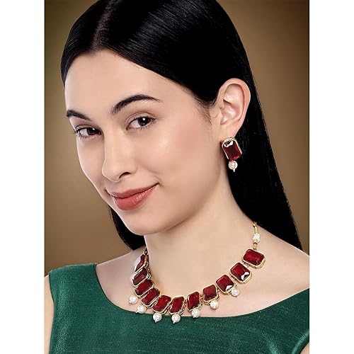 LukGud Crystal Necklace & Jewelry Set Gift for Women