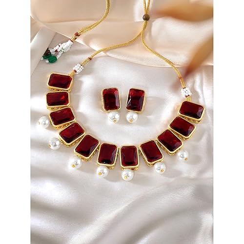 LukGud Crystal Necklace & Jewelry Set Gift for Women
