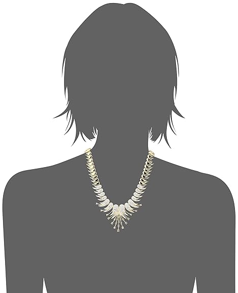 LukGud Gold Plated Austrian Crystals Necklace Set for Women