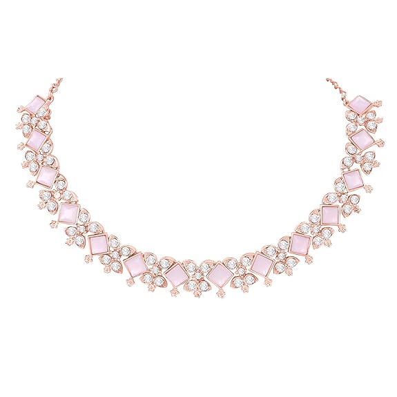 LukGud Necklace Jewellery Set with Earrings for Women & Girls - Ideal for Party, Wedding, Festive Occasions
