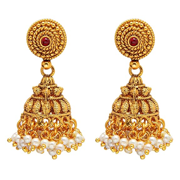 LukGud Necklace Set With Jhumki Earrings For Women & Girls