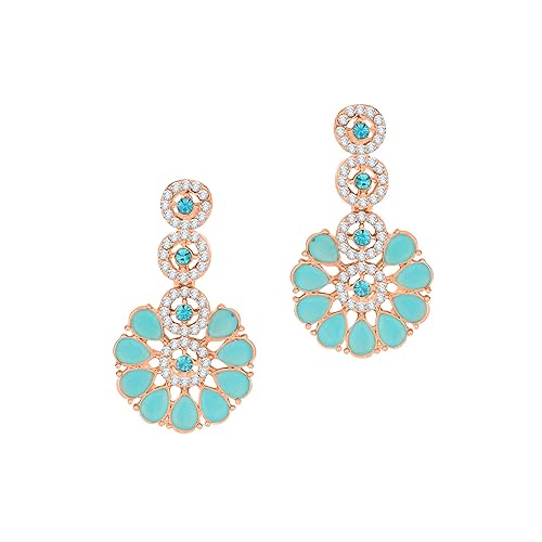 LukGud American Diamond Necklace Jewellery Set with Earrings for Women