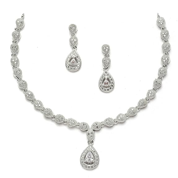 LukGud American Diamond Jewellery for Women and Girl