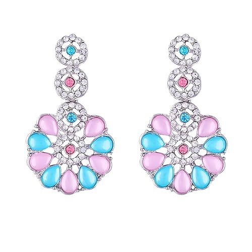 LukGud American Diamond Necklace Jewellery Set with Earrings for Women