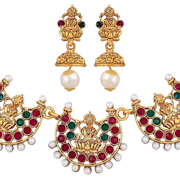 LukGud Choker Necklace Wedding Party Stylish Jewellery Set for Women