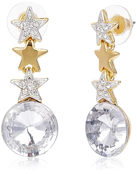 LukGud Gold Plated Austrian Crystals Necklace Set for Women