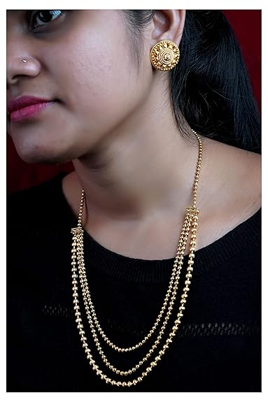 LukGud Jewellery for Less Gold Plated Necklace & Earrings Set for Women