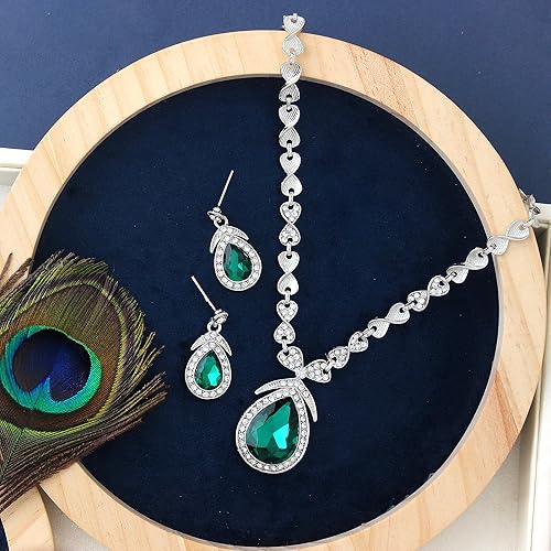 LukGud Stylish Necklace Jewellery Set for Women and Girls |