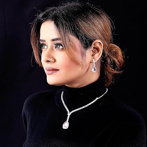 LukGud Necklace Set for Women with Earrings | Fancy Jewelry Set for Women