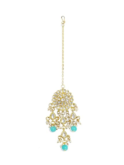 LukGud 22K GoldPlated Kundan Necklace for Women