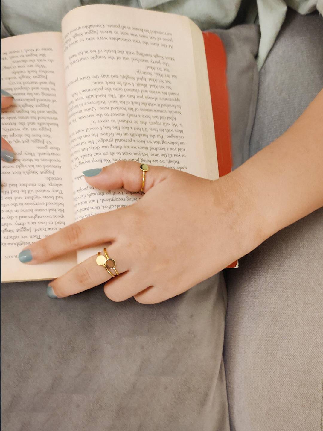 LukGud Imperfectly Perfect Sterling Silver Stackable Rings