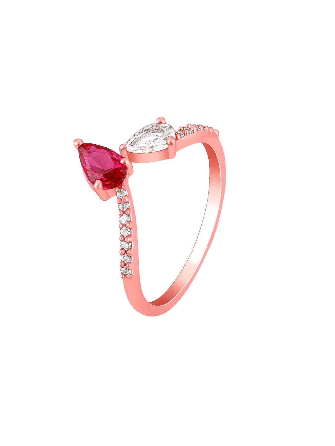 LukGud Ring, Fixed Size, Indian - 12, Us - 6 For Womens And Girls (Adjustable)