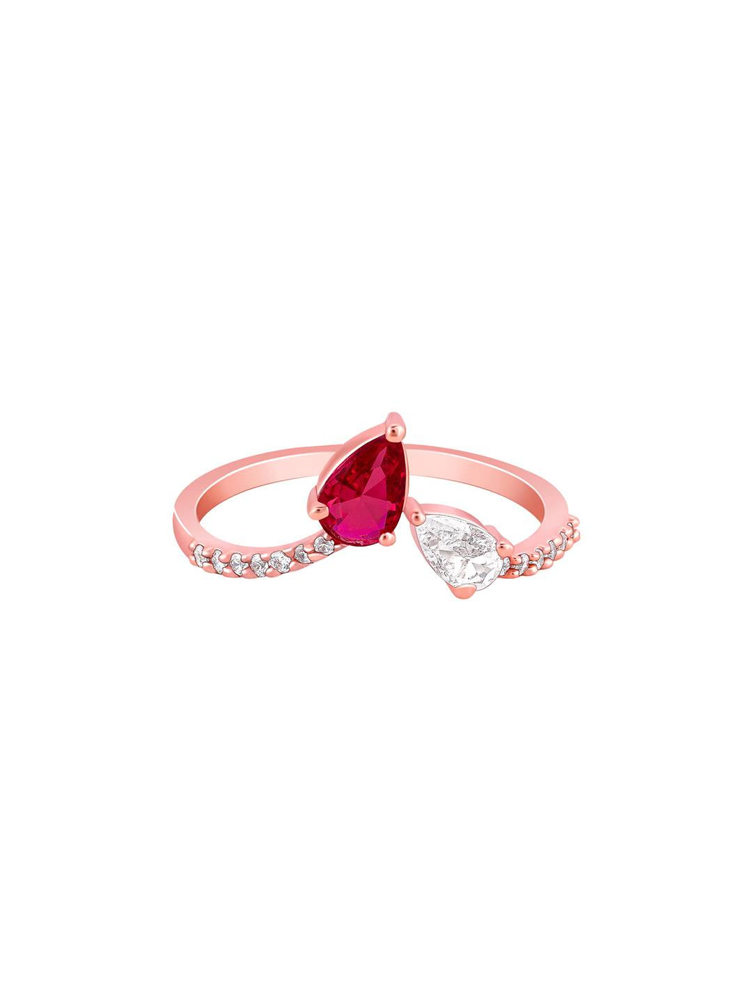LukGud Ring, Fixed Size, Indian - 12, Us - 6 For Womens And Girls (Adjustable)