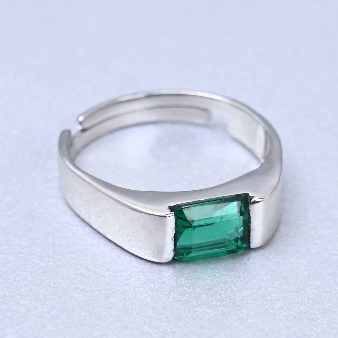 LukGud Silver Ring For Men & Boys (Adjustable)