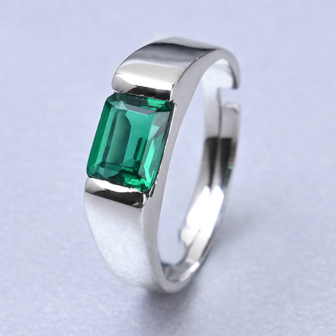 LukGud Silver Ring For Men & Boys (Adjustable)