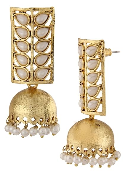 LukGud Traditional Pearl Jewellery Stylish Fancy Jhumki/Jhumka Earrings For Women and Girls