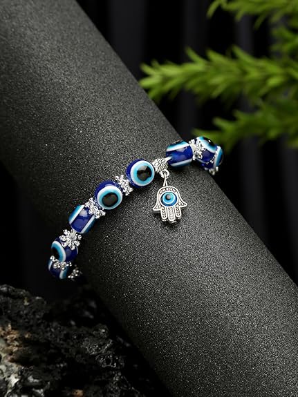 LukGud Evil Eye Bracelet for Girls / Women