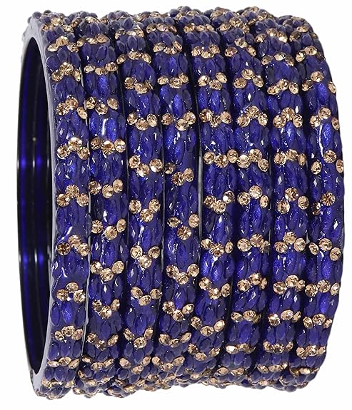 LukGud Stylish Bangles For Women Wedding, Party - Set of 8 Bangles