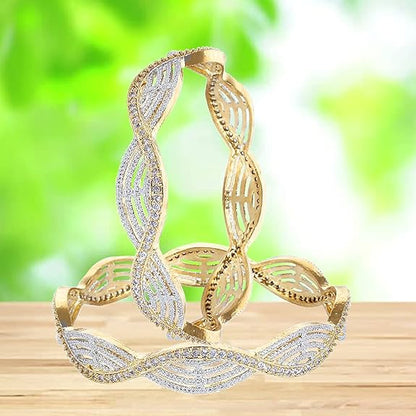 LukGud Gold Plated Jewellery Bangles for Women and Girls