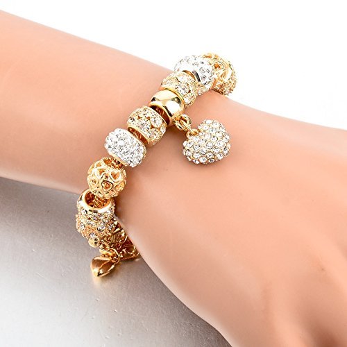 LukGud Bracelet for Women and Girls Crystal Pandora Bracelets for Women