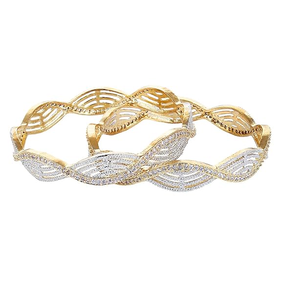 LukGud Gold Plated Jewellery Bangles for Women and Girls