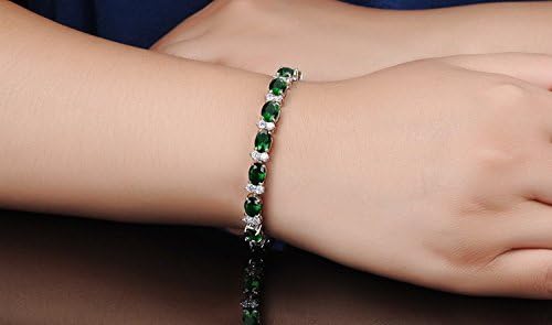 LukGud Platinum Plated Stylish Austrian Crystal Bracelet for Women and Girls