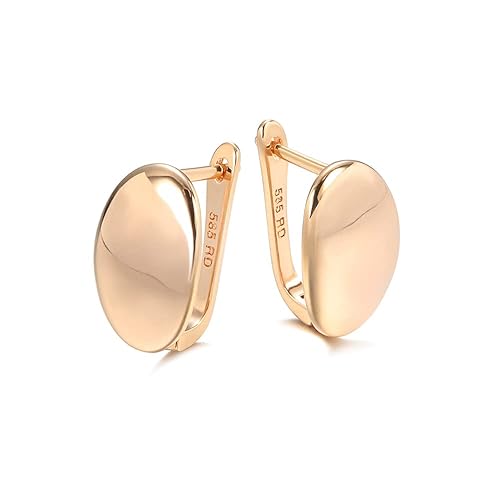 LukGud  18k Rose Gold Plated Latest Fancy Stylish Copper Zircon Bali Earrings for Women and Girls