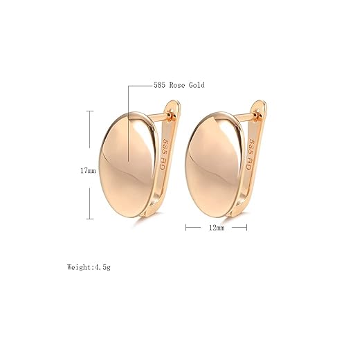 LukGud  18k Rose Gold Plated Latest Fancy Stylish Copper Zircon Bali Earrings for Women and Girls