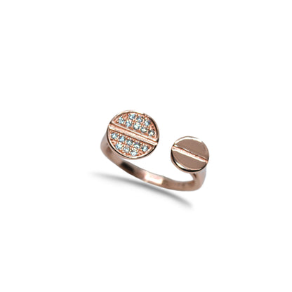 LukGud Rose Gold Adjustable Ring