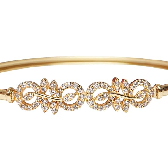 LukGud Sparkling Elegance CZ Designer Bracelet for Womens and Girls