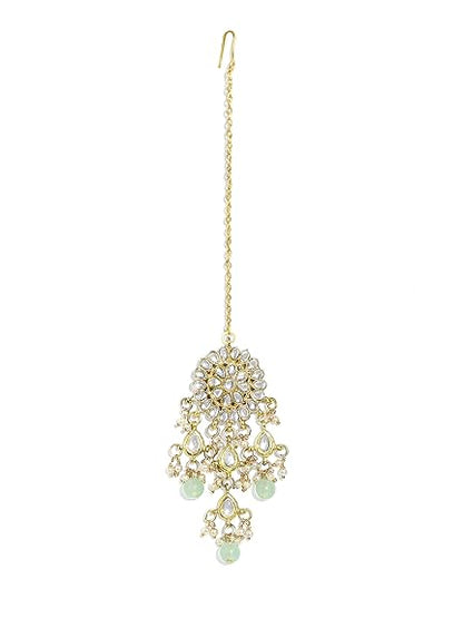 LukGud 22K GoldPlated Kundan Necklace for Women