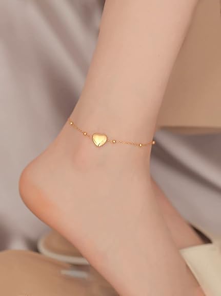 LukGud Anklets for Women Charm  Style Chic Anklet for Women and Girls Valentine Gift for Girls