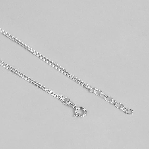 LukGud Silver Anklet | Rhodium Plated Precious Cubic Zirconia Gift Ideas-Women Chain Anklet |