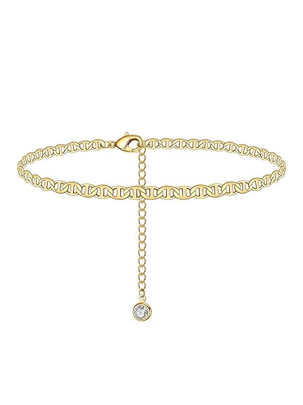 LuKGud Anklet for Women Multi-Layered and Gold-Plated Fashionable Chain Designed Anklets for women and Girls